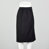 XXS 1950s Black Pencil Skirt