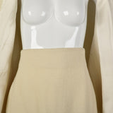 1970s Byblos High Waist Skirt and Tunic Vest Set