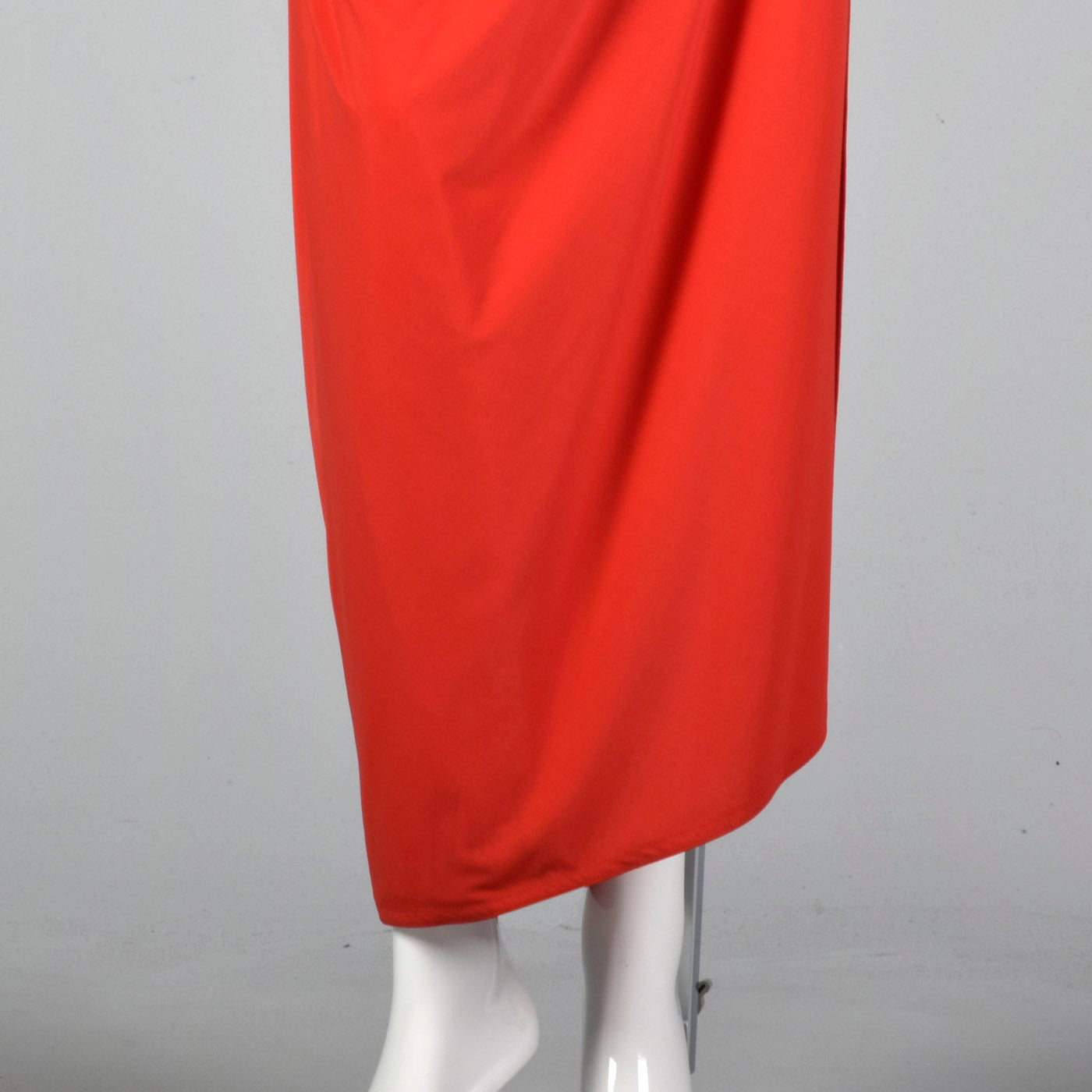 1980s Saks Fifth Avenue Red Bias Cut Dress