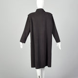 Large Emanuel Ungaro Paralléle 1980s Gray Wool Coat
