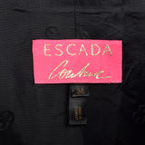 2000s Escada Couture Black Wool Crepe Pant Suit