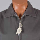 Deadstock 1950s Men's Big Yank Sanforized Blue Work Wear Zip Jacket