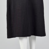 2000s Loose Black Dress in Linen