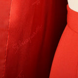 1950s Schiaparelli Skirt Suit in Bright Red Gabardine