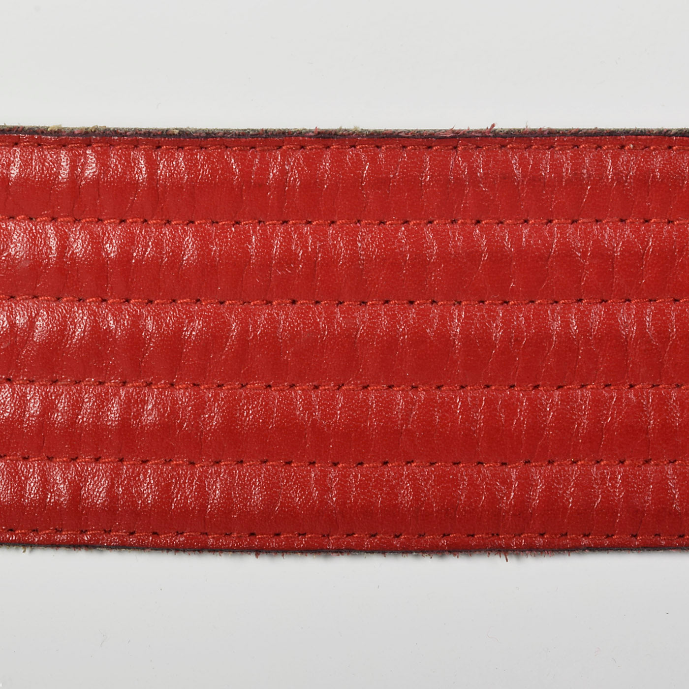 1980s Yves Saint Laurent Red Leather Belt