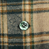 1960s Mens Pendleton Board Shirt in Green Plaid