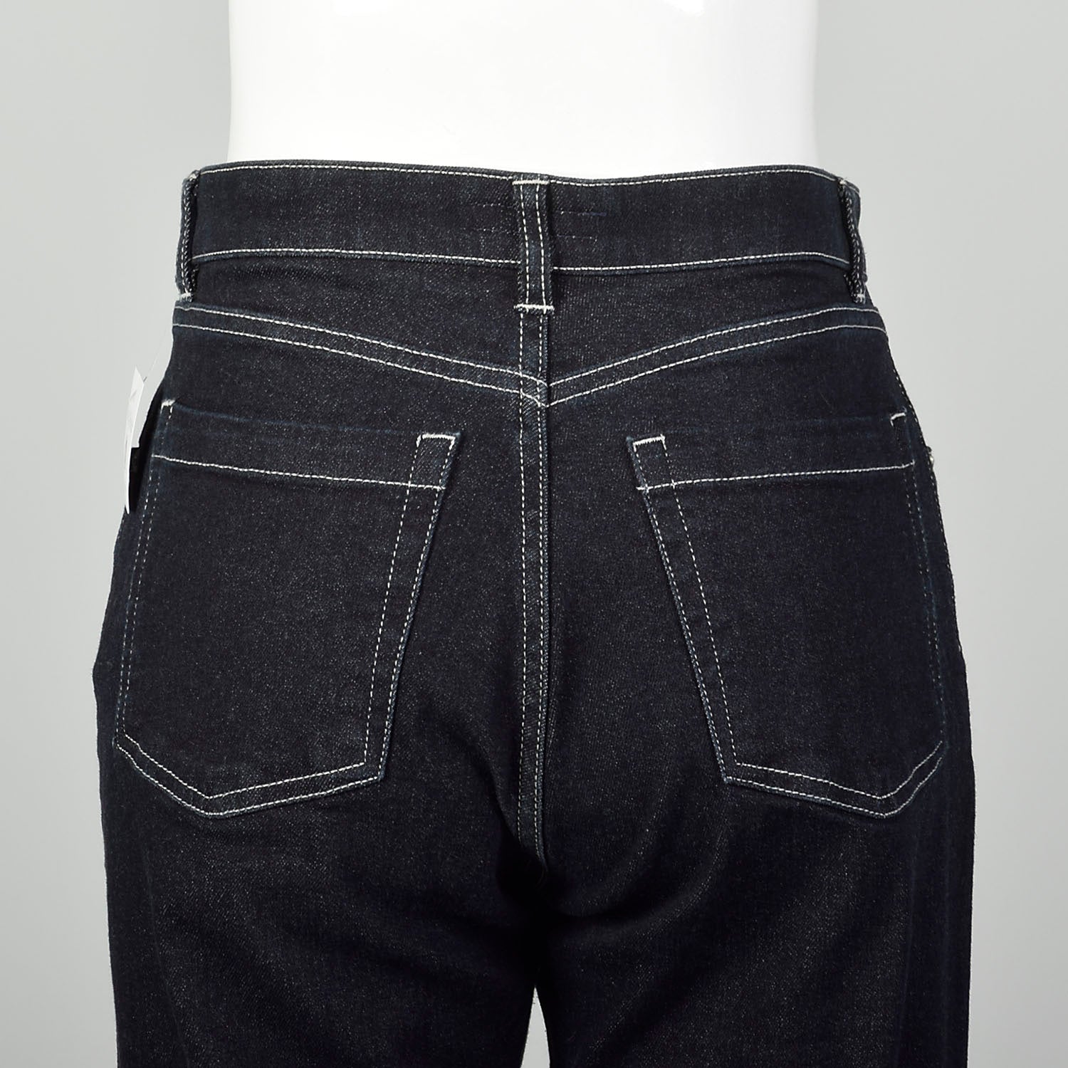 Medium Burberry Jeans Dark Wash Straight Leg Plaid Cuffs