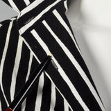 2000s Marimekko Black and White Striped Shirt
