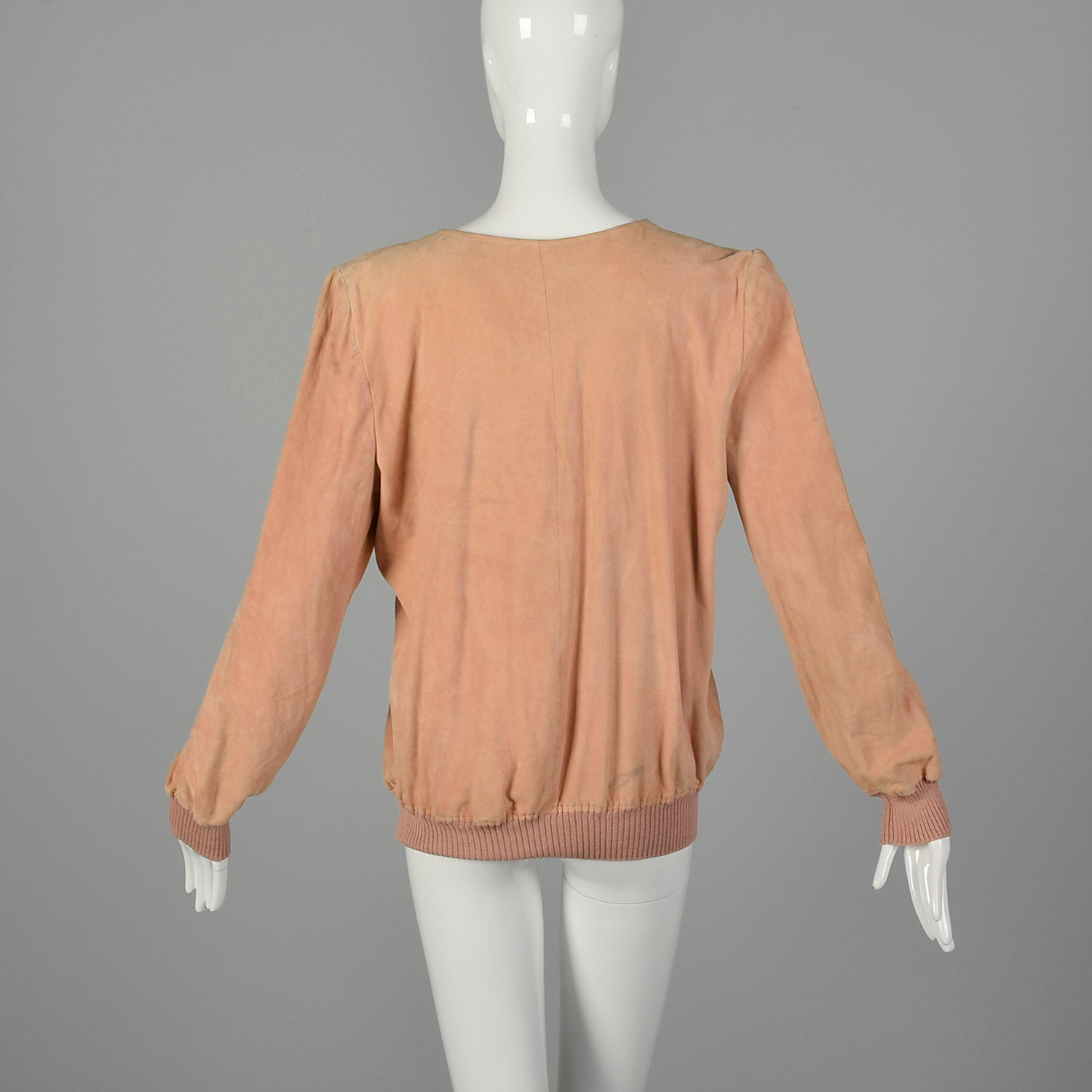 Medium-Large Valentino 1980s Pink Suede Shirt