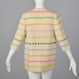 1960s Multicolor Striped Cardigan