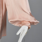 Christian Dior Boutique Numbered Pink Silk Blouse