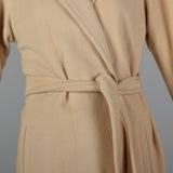 Medium I. Magnin 1980s Cream Cashmere Wrap Coat