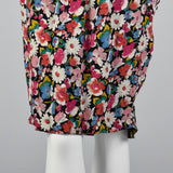 1980s Emanuel Ungaro Solo Donna Floral Dress