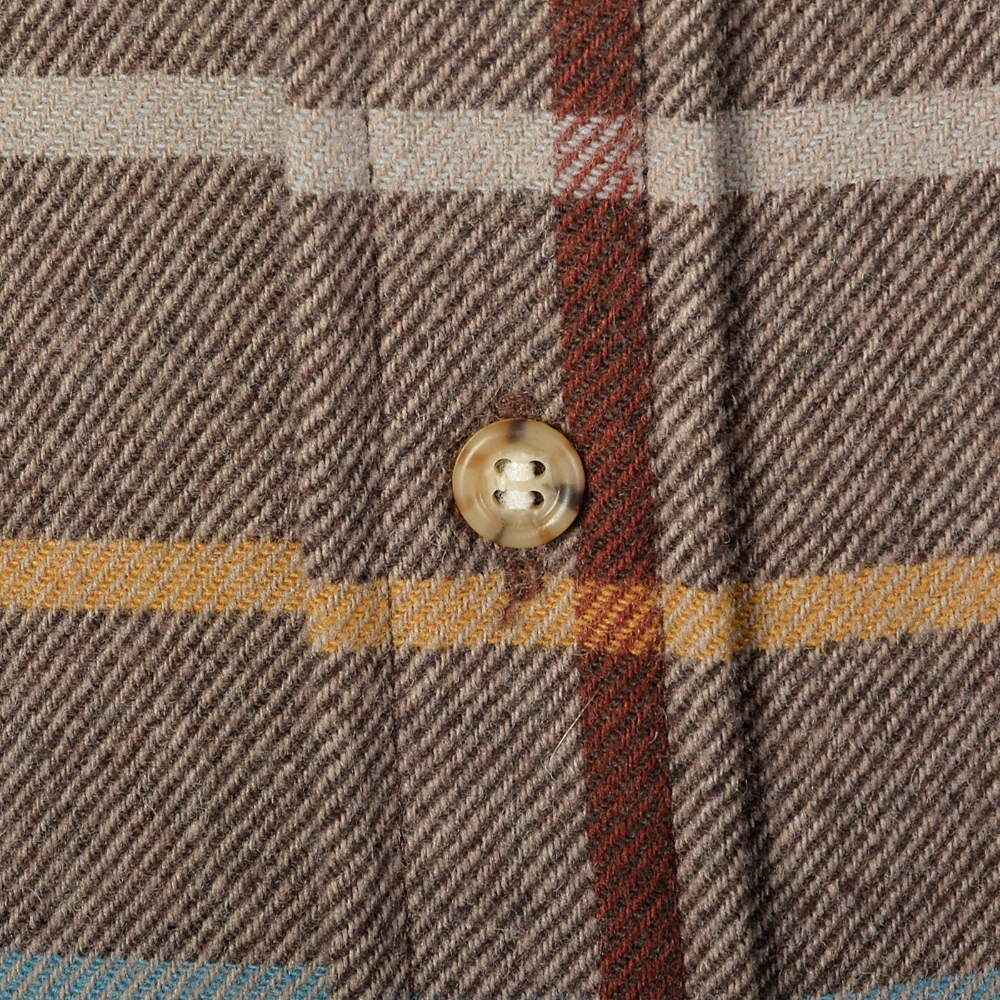 1960s Mens Pendleton Brown Plaid Shirt