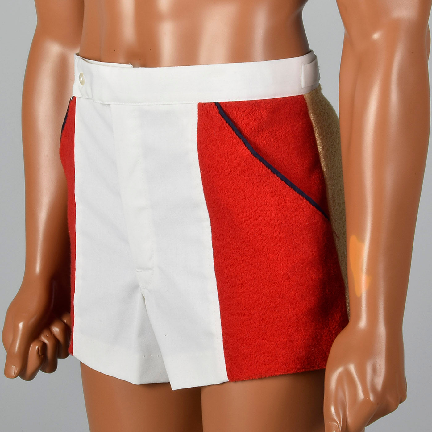 1970s Mens Jockey Shorts with  Terry Cloth Panels