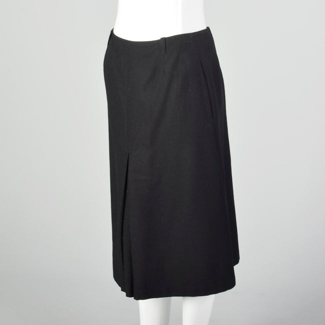 Small J. Tiktiner 1960s Black A Line Skirt