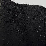 Large 1990s Escada Suit Coat Black Evening Beaded Cocktail Blazer