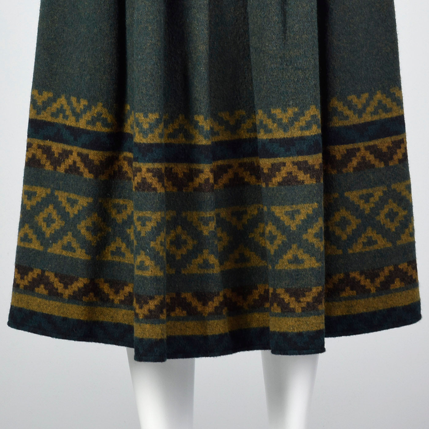 1980s Cacharel Wool and Cashmere Blend Skirt