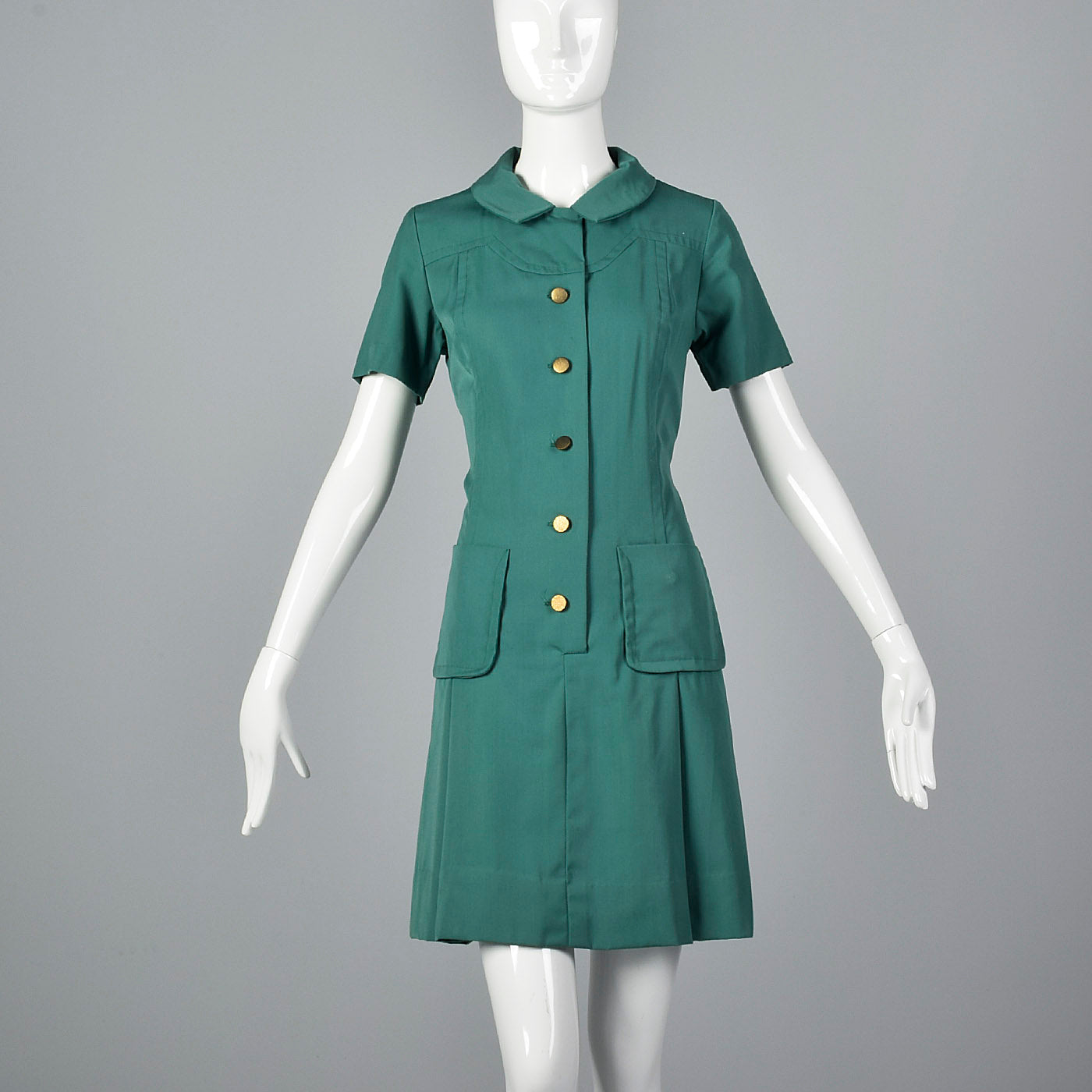 1960s Official Girl Scout Leader Uniform Dress