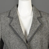 1990s  Louis Feraud Gray Tweed Skirt Suit