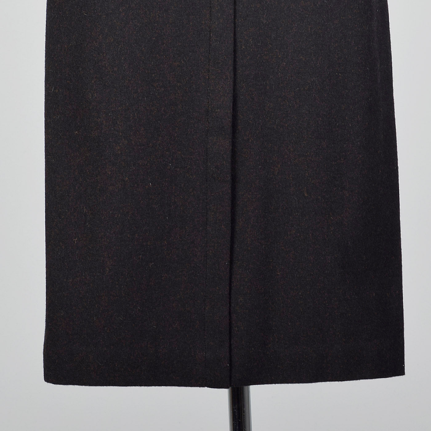 1950s Brown and Black Wool Jumper Dress