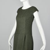 Classic Green Wool Dress by Norman Ambrose