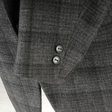 1950s Mens Gray Windowpane Jacket