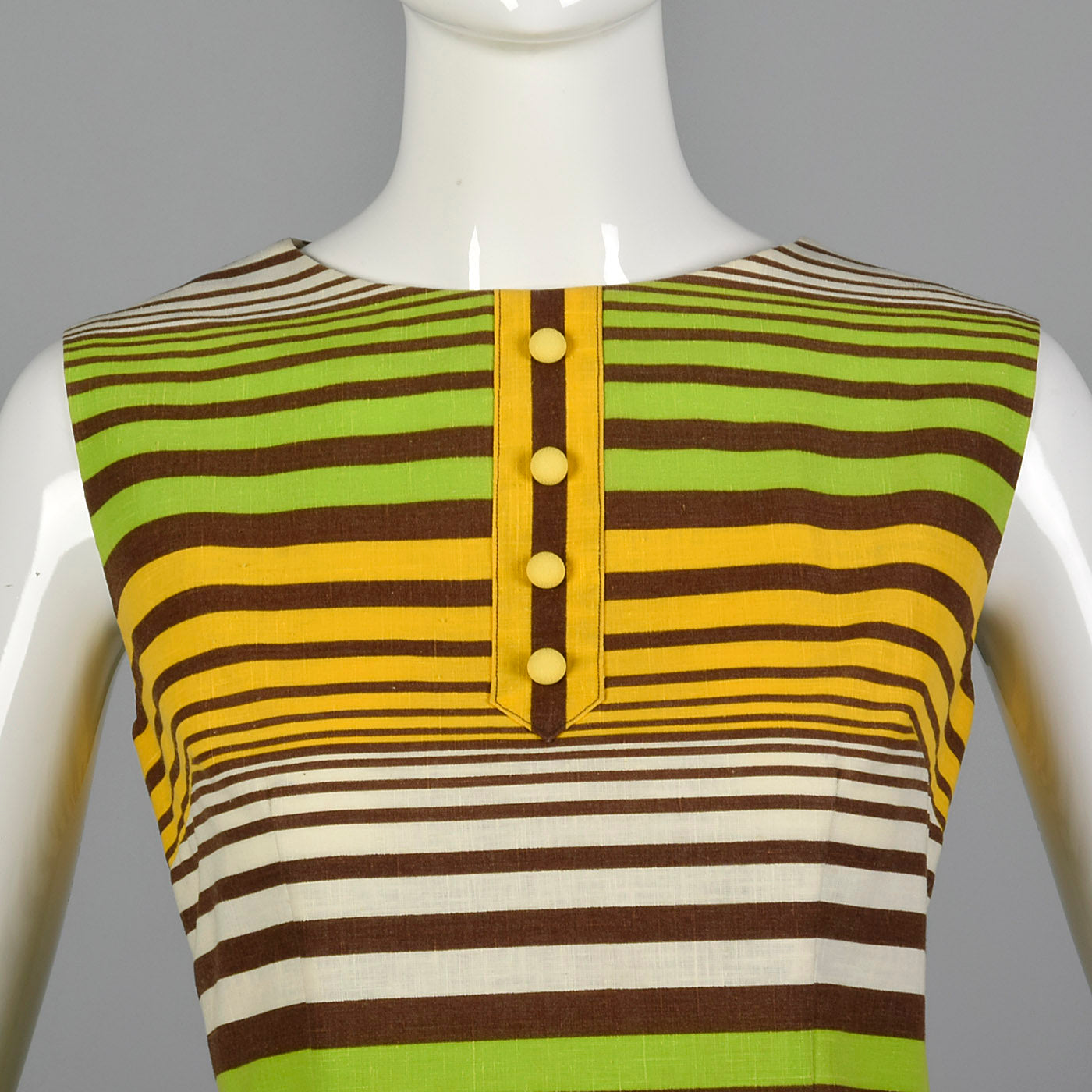 1960s Striped Shift Dress