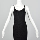 1990s Cache Black Crochet Dress