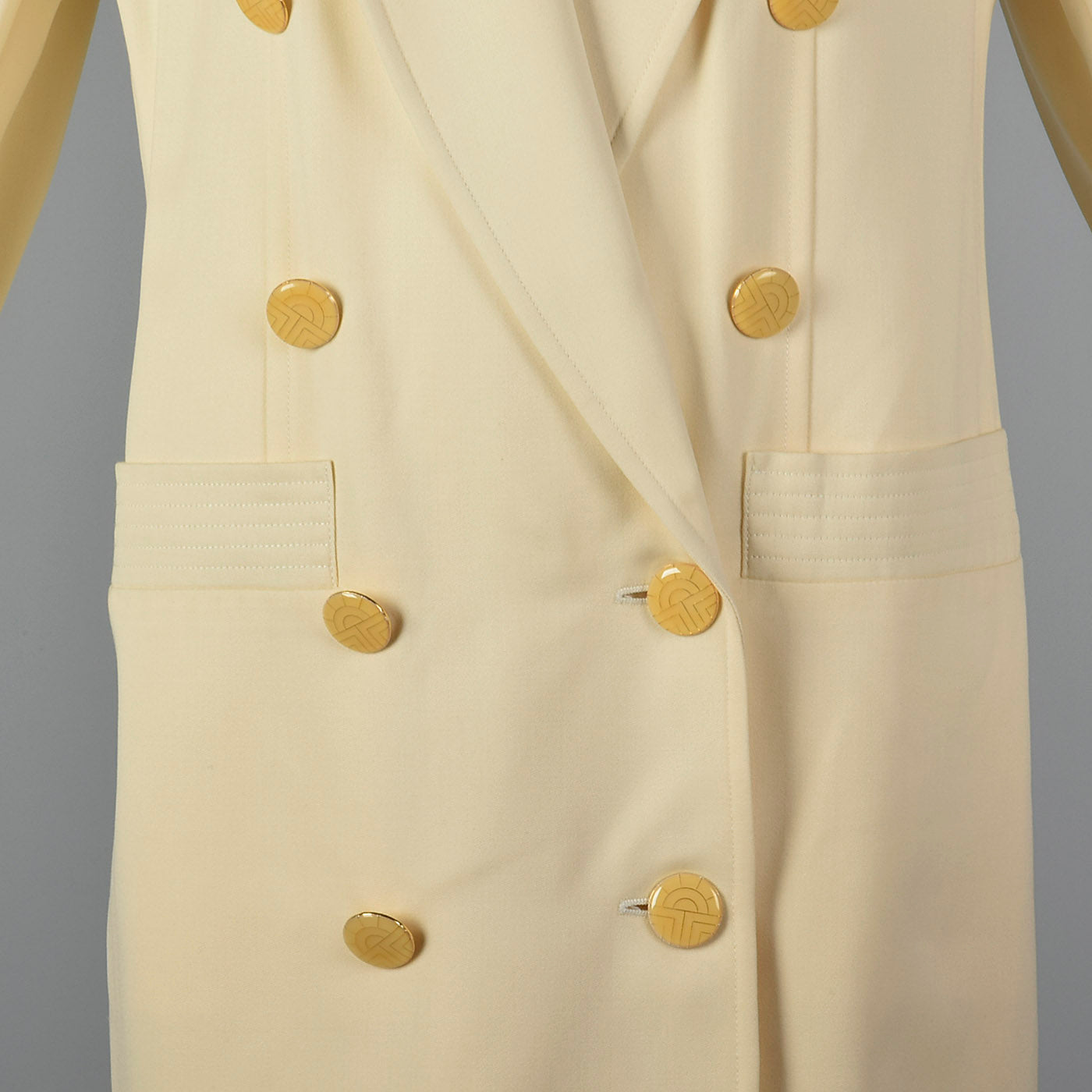 1980s Louis Feraud Cream Blazer