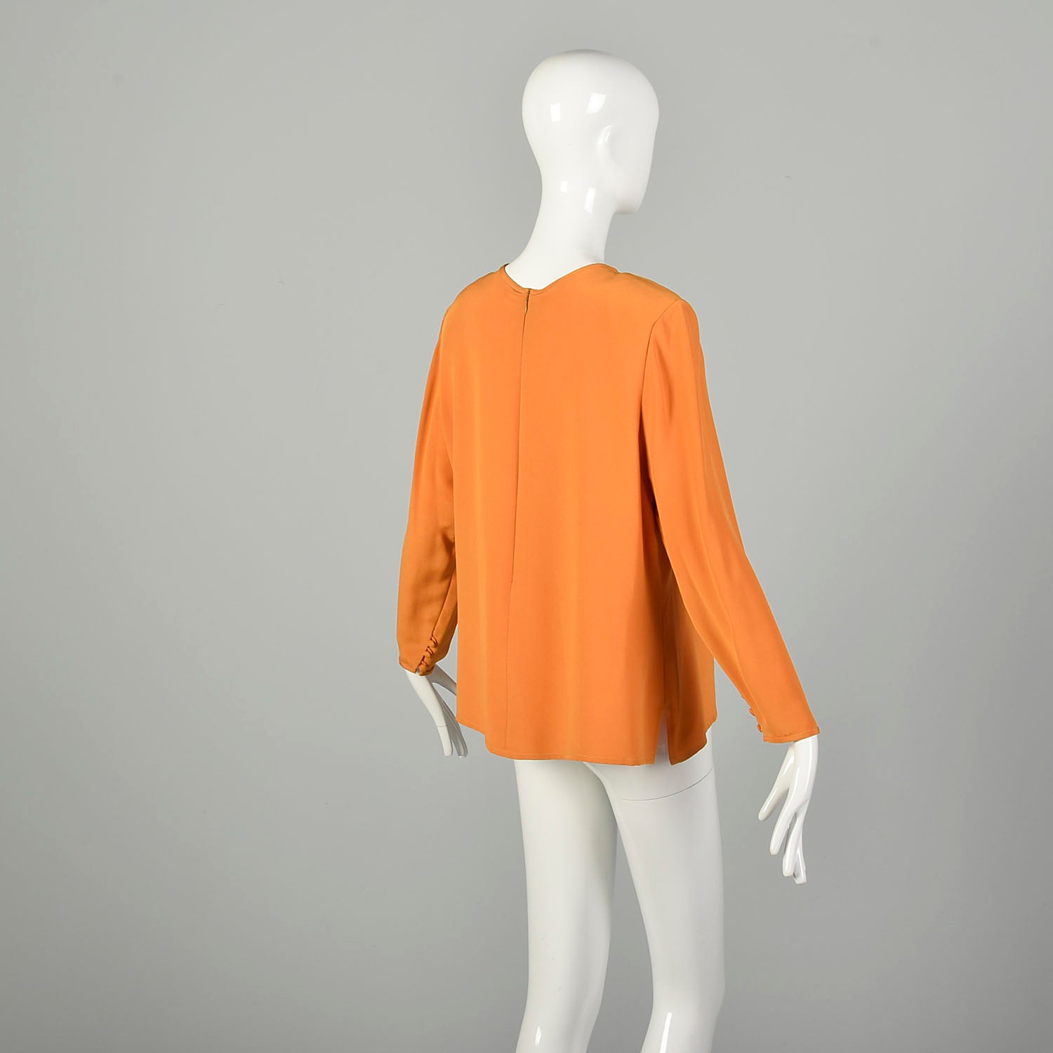 XL 1980s Bill Blass Pumpkin Autumn Set Cozy Wide Wale Corduroy Jacket Slinky Blouse