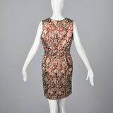 1960s Metallic Brocade Party Dress