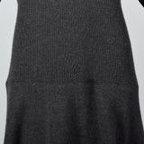 1970s Lilli Ann I. Magnin Gray Sweater Dress
