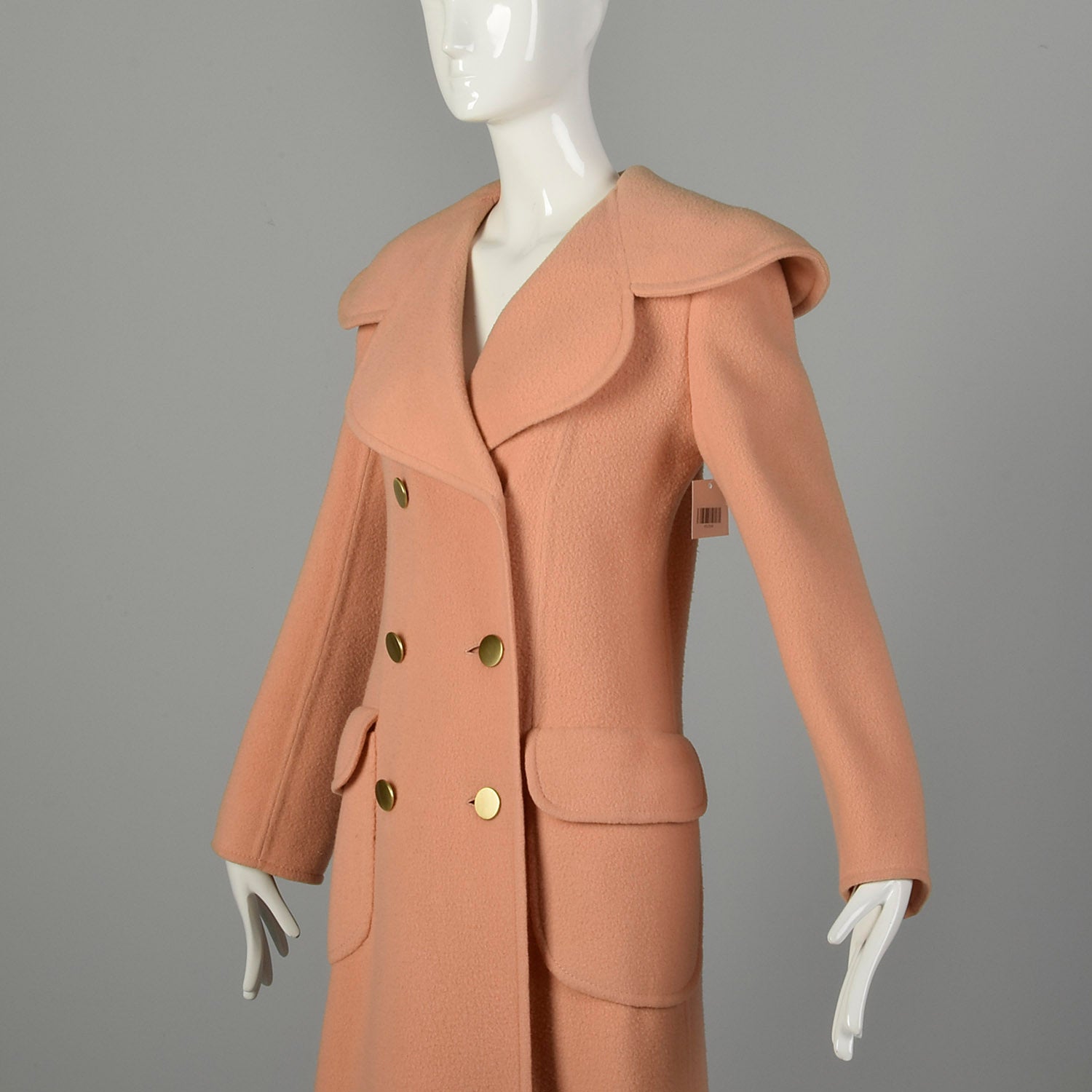 Attributed to Christian Dior Maxi Full Length Blanket Coat Designer Autumn Minimalist Outerwear