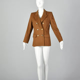 Medium Yves Saint Laurent Rive Gauche 1990s Brown Wool Blazer