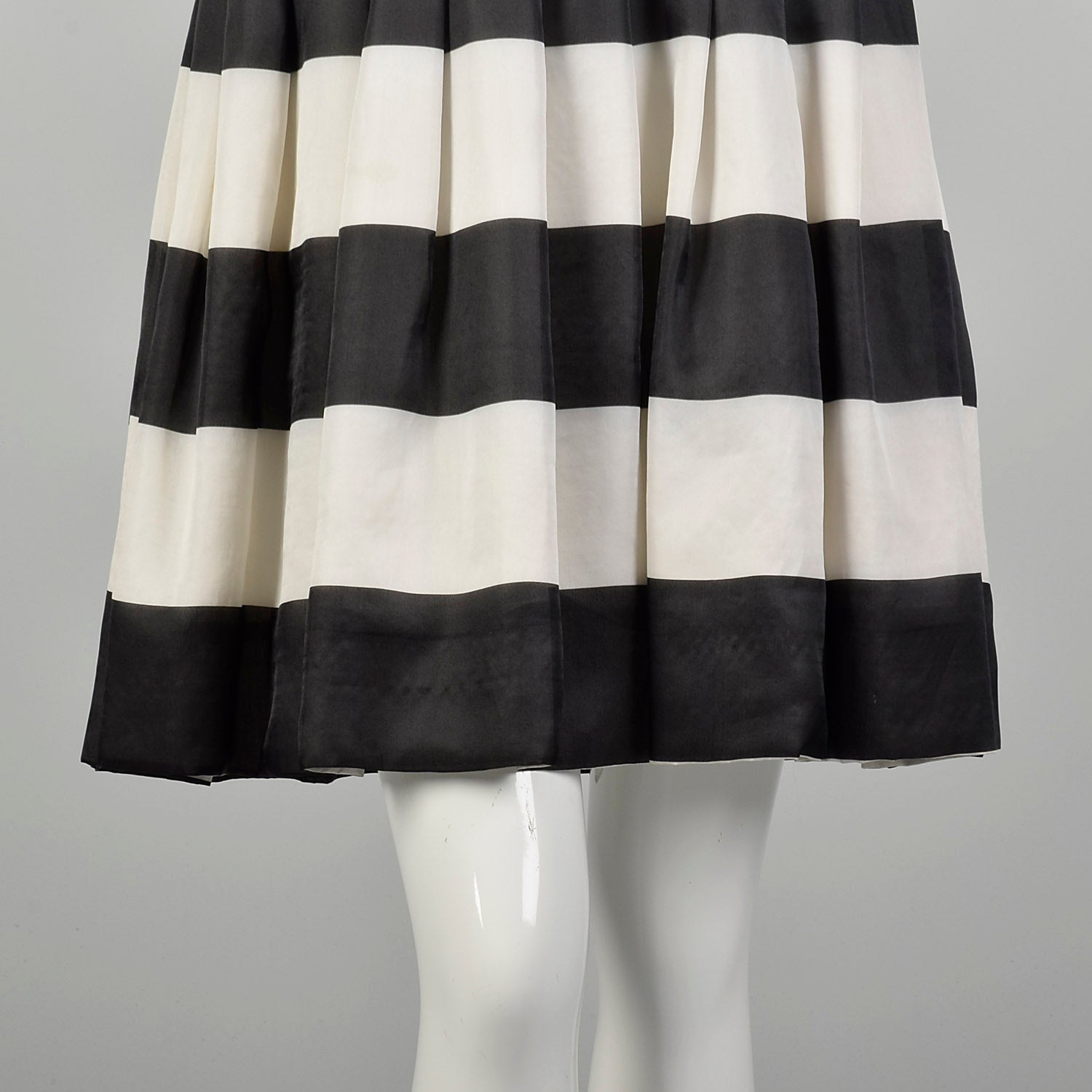 XS 2000s Dress Black Sheer White Stripe Long Sleeve Cocktail Party