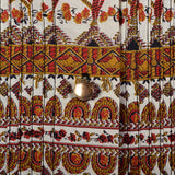 XL 1950s Novelty Print Cotton Day Dress Shirtwaist