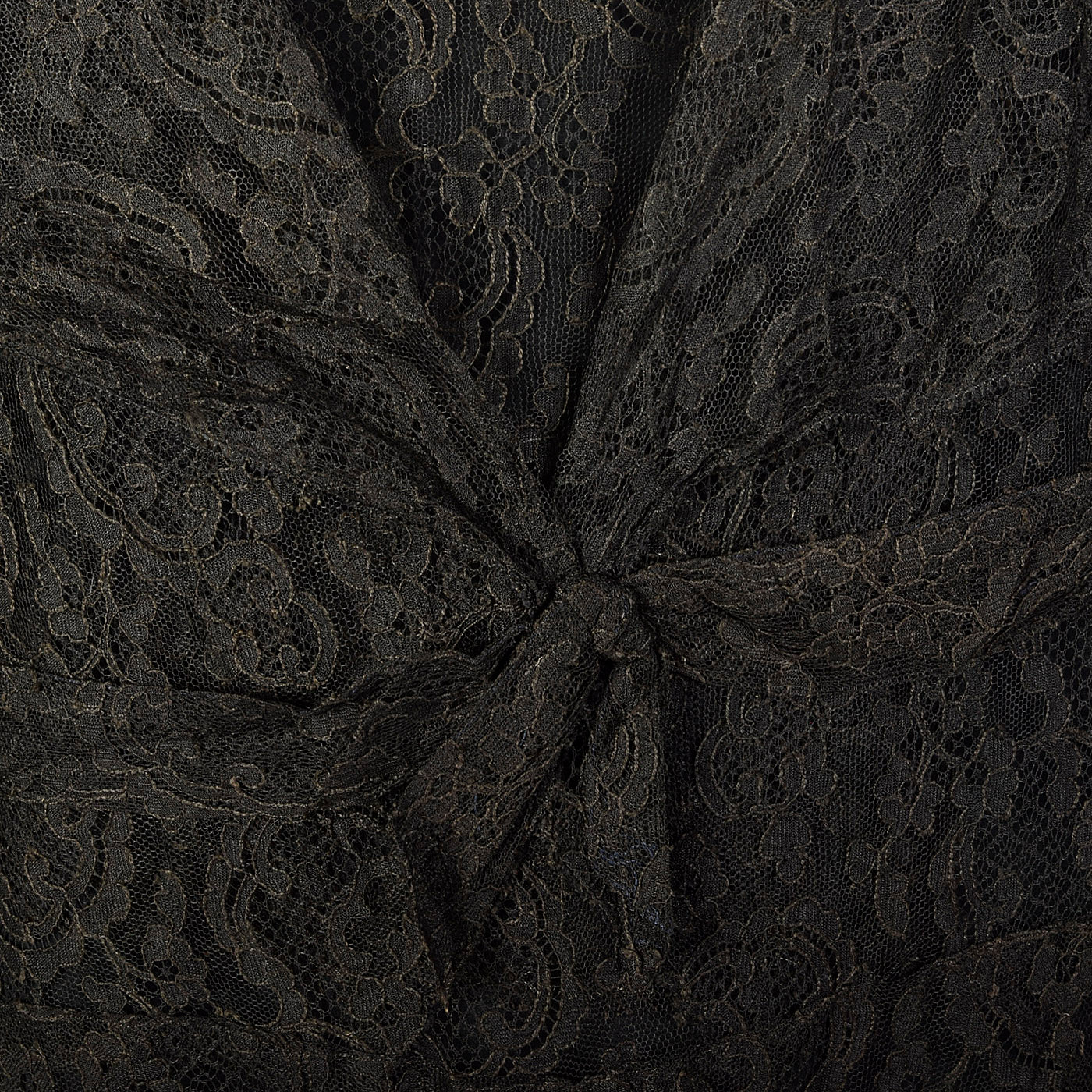 1930s Black Lace Evening Dress
