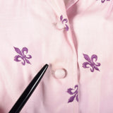 1960s Embroidered Blouse with Velvet Cigarette Pants