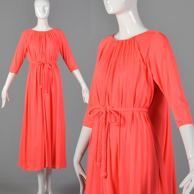 1960s Saks Fifth Avenue Pink Lounge Robe