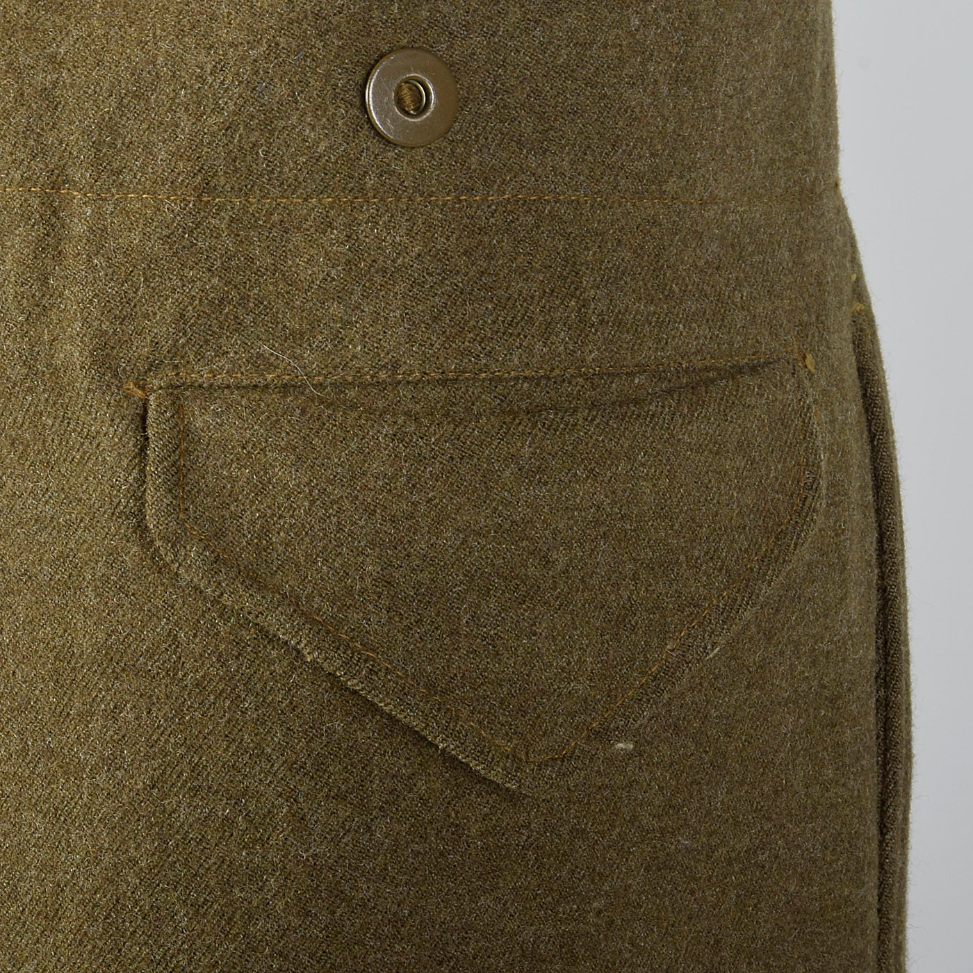 1950s Green Military Pant