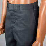 1970s Deadstock Grey Plaid Pants