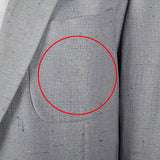 1950s Mens Two Piece Suit in Dove Gray with Blue & White Flecks