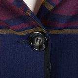 1970s Plaid Pant Suit with Palazzo Pants and Fitted Blazer