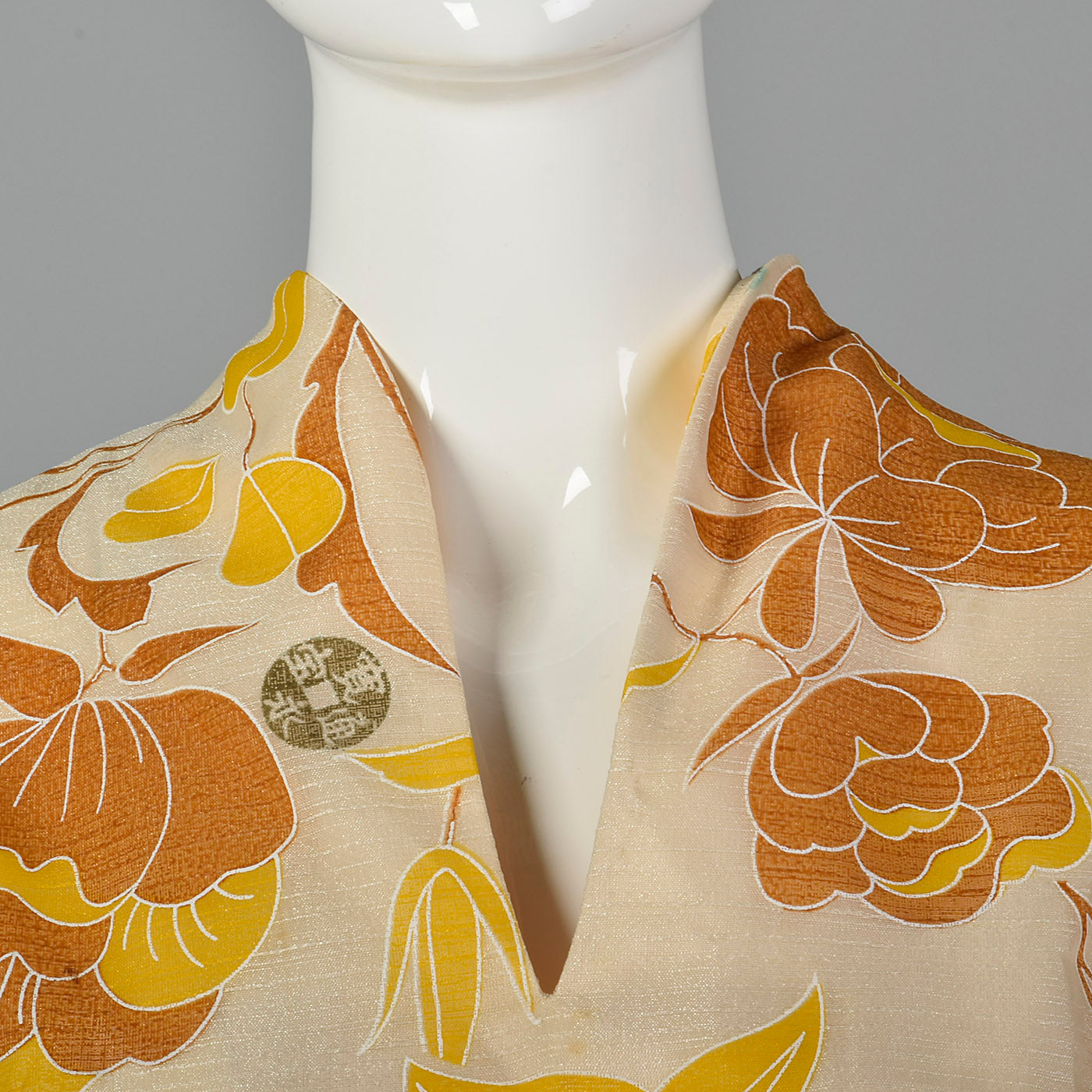 1970s Alfred Shaheen Tie Waist Maxi Dress
