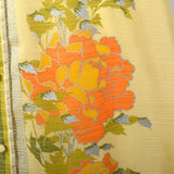 1970s Alfred Shaheen Yellow Maxi Dress