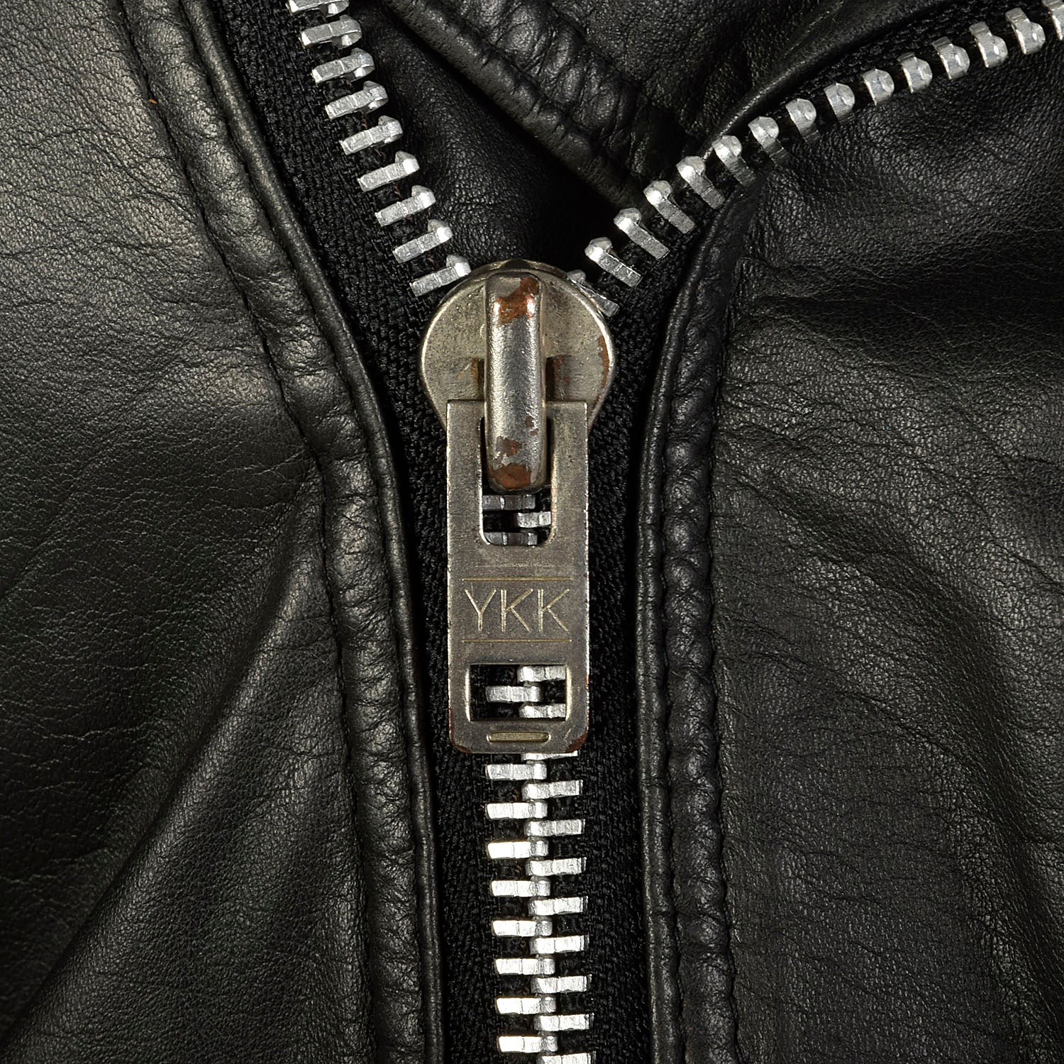 1990s Black Leather Cropped Biker Jacket Belt