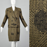 1980s Dorothee Bis Tweed Skirt Suit with Oversized Jacket