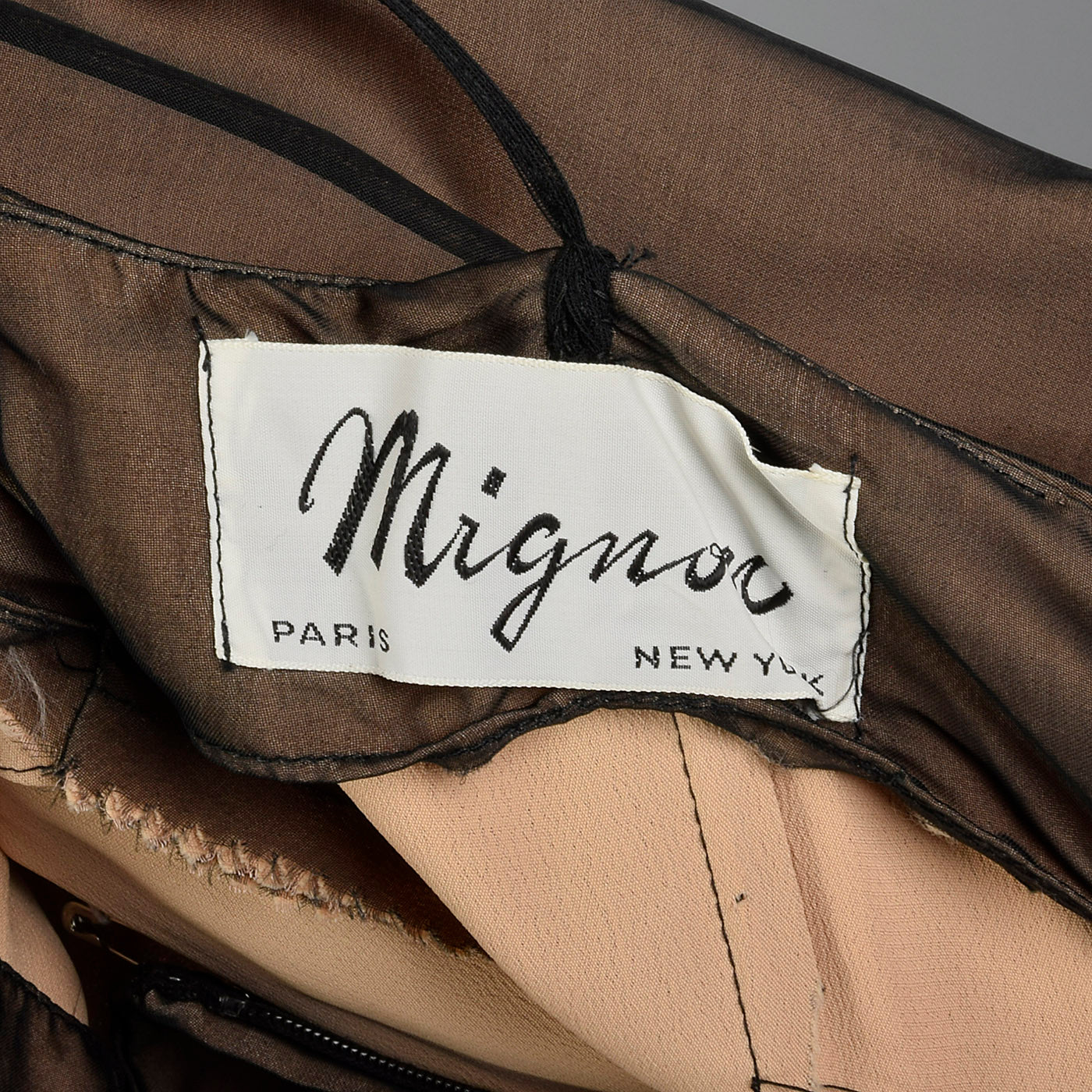 1990s Mignon Illusion Overlay Dress