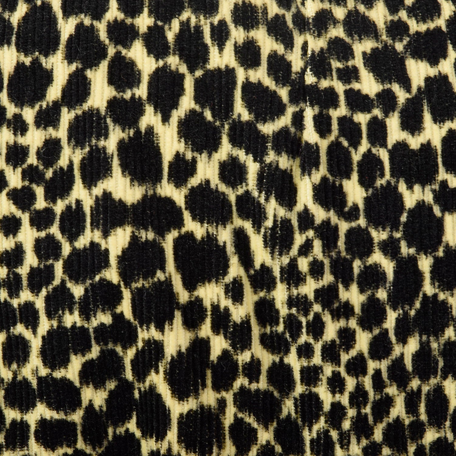 XS 1960s Animal Print Corduroy Dress